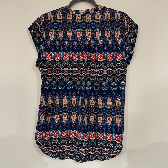 Colorful Cap Sleeve Top - Picture 2 of 5